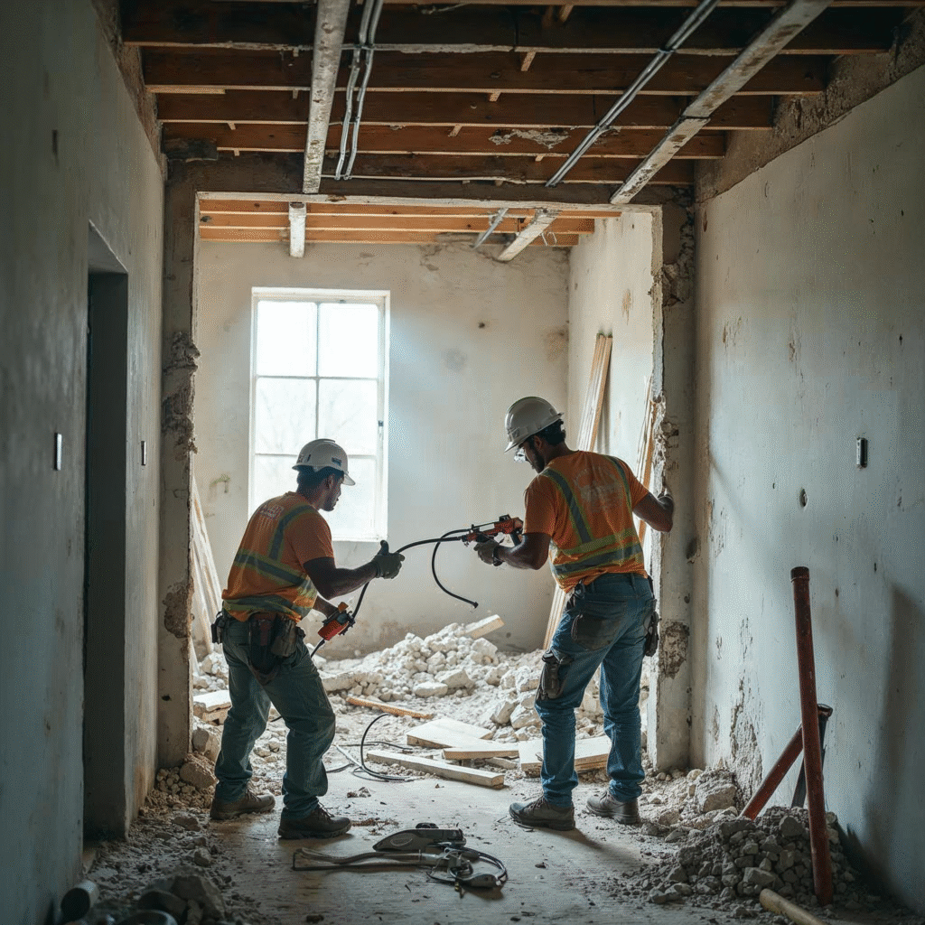 Abbrucharbeiten in Innenräumen sicher meistern